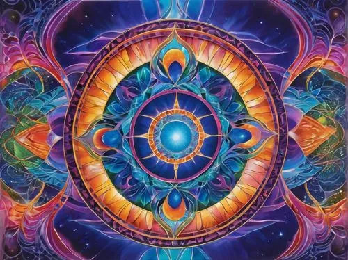 ayahuasca,dmt,mantra om,chakra,aum,chakras,vehz,entheogens,chakra square,cosmic eye,heart chakra,loa,oracular,colorful spiral,raelians,kundalini,crown chakra,earth chakra,aura,mandala,Illustration,Realistic Fantasy,Realistic Fantasy 20