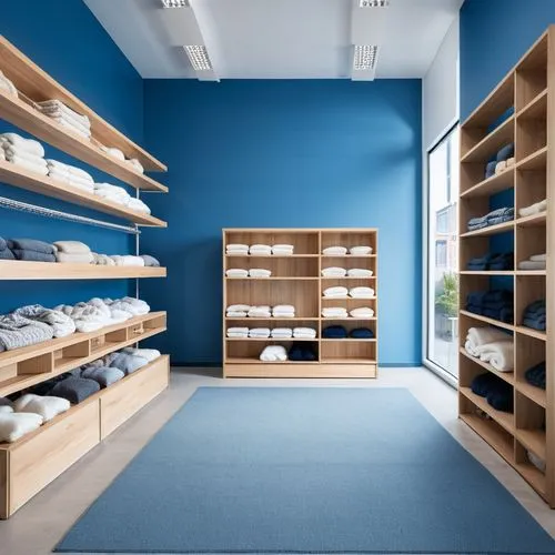 shelving,walk-in closet,shelves,search interior solutions,shoe cabinet,bookshelves,storage cabinet,shoe store,showroom,laundry shop,mollete laundry,danish furniture,gymnastics room,blue room,flooring,garment racks,store,ovitt store,wood-fibre boards,bookcase,Photography,General,Realistic