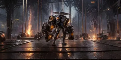 mecha,mech,concept art,metropolis,cg artwork,tau,hall of the fallen,dystopian,dreadnought,paladin,sci fiction illustration,drg,biomechanical,scifi,patrols,sci fi,excavators,knight armor,armored,sci - fi,Game Scene Design,Game Scene Design,Steampunk