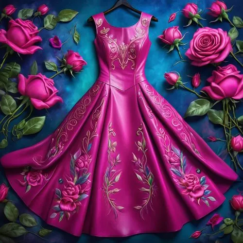 ball gown,dressmaker,quinceanera,ballgown,ballgowns,quinceaneras,evening dress,siriano,vestido,eveningwear,wedding gown,drees,bridal gown,gown,bridal dress,disney rose,romantic rose,wedding dress,bright rose,embroidery,Illustration,Realistic Fantasy,Realistic Fantasy 01