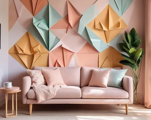 wall decoration,geometric style,origami paper plane,modern decor,wallcoverings,wall decor,gold-pink earthy colors,contemporary decor,geometric shapes,patterned wood decoration,decor,polygonal,wall plaster,gold foil shapes,fromental,papillons,interior decoration,geometric,interior decor,paper art,Unique,Paper Cuts,Paper Cuts 02