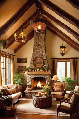 fire place,fireplaces,family room,fireplace,wooden beams,luxury home interior,log home,beautiful home,living room,christmas fireplace,alpine style,great room,coziness,interior decor,home interior,coziest,livingroom,vaulted ceiling,log fire,warm and cozy,Conceptual Art,Sci-Fi,Sci-Fi 19