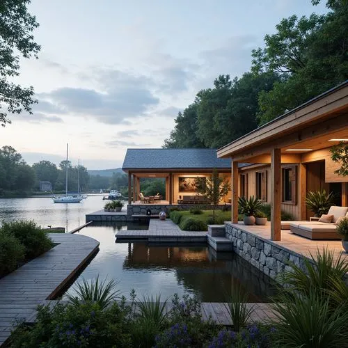 house by the water,boathouse,house with lake,pool house,boat dock,summer cottage,boat house,lake view,summer house,amanresorts,boathouses,houseboat,houseboats,luxury property,luxury home,beautiful home,floating huts,chalet,new england style house,hovnanian