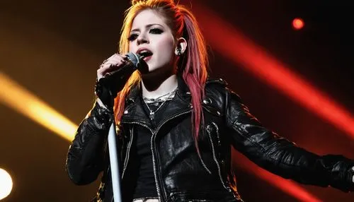 leather jacket,rocker,singing,new years day,jacket,skillet,harley,clary,playback,black leather,rock concert,performing,dark angel,vocal,lady rocks,voodoo doll,rock beauty,rockstar,vocals,live performance,Art,Artistic Painting,Artistic Painting 05