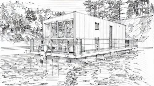 boat house,stilt house,houseboat,boathouse,house drawing,floating huts,boat shed,timber house,aqua studio,water mill,house with lake,fish farm,inverted cottage,archidaily,eco-construction,stilt houses