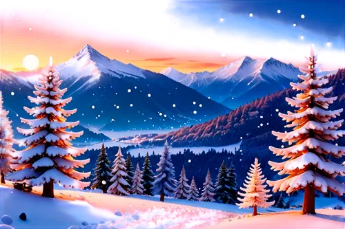 christmas snowy background,winter background,christmas landscape,christmasbackground,snow landscape,snowy landscape,christmas background,watercolor christmas background,winter landscape,snow scene,landscape background,christmas wallpaper,winter night,snowy mountains,snowy peaks,snowflake background,cartoon video game background,night snow,winter wonderland,winter forest,Illustration,Japanese style,Japanese Style 02