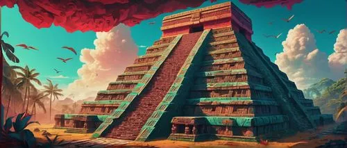 step pyramid,ziggurat,tikal,pyramid,ziggurats,pakal,aztec,mypyramid,pyramids,kharut pyramid,eastern pyramid,tenochtitlan,mayan,aztecas,pyramidal,kukulkan,azteca,pyramide,mastaba,bipyramid,Conceptual Art,Daily,Daily 21