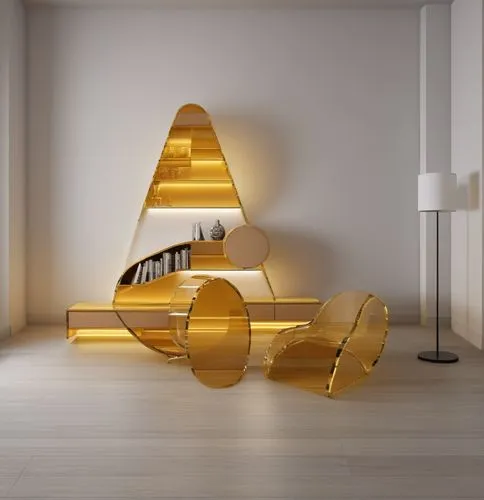 ，3D渲染，高分辨率，高细节,a very unusual lamp on a wall in a room,gold wall,goldtron,airbnb logo,golden scale,airbnb icon,goldbloom,Photography,General,Realistic