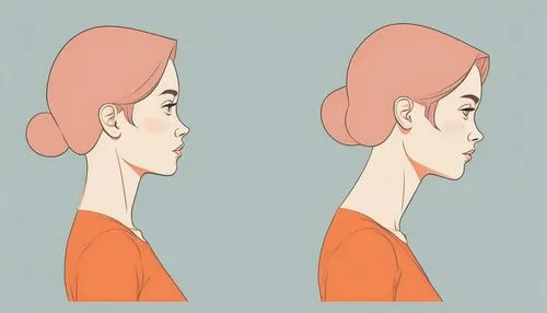 shoulder length,neck,character animation,asymmetric cut,side face,medical illustration,hair loss,shoulder pain,cervical,violin neck,headset profile,posture,cervical spine,semi-profile,jaw,nose-wise,management of hair loss,vector illustration,vector girl,length