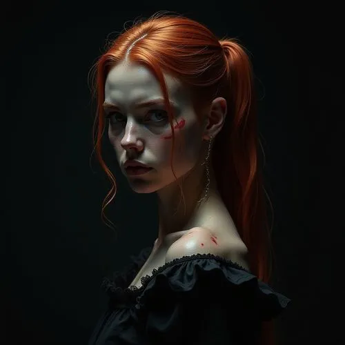 behenna,dark portrait,irisa,fantasy portrait,jingna,digital painting,Illustration,Realistic Fantasy,Realistic Fantasy 33