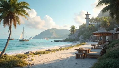 tropical beach,caribbean beach,uncharted,beachfront,beach landscape,cryengine,beach scenery,seaside resort,dream beach,tropical island,the caribbean,seclude,south seas,caribbean,beautiful beaches,castaway beach,mountain beach,south pacific,coffee bay,paradise beach,Photography,General,Realistic