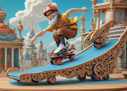 gnome skiing,artistic roller skating,roller sport,gnome ice skating,roll skates,quad skates,kick scooter,roller skating,freeride,skylander giants,sand board,clap skate,king of the air,skateboard truck,skater,half-pipe,3d fantasy,kite landboarding,skate board,streetluge,Illustration,Black and White,Black and White 03