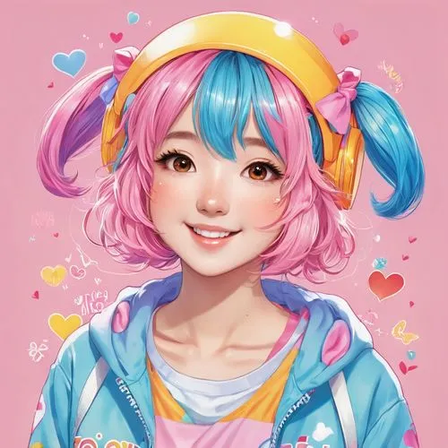 love yourself more,decora,seiran,volponi,colorful heart,nadeshiko,nanami,xiaolu,soft pastel,pamyu,bubblegum,cotton candy,kawaii girl,pyon,candy island girl,satori,jinx,kanon,colorful doodle,kawaii,mat