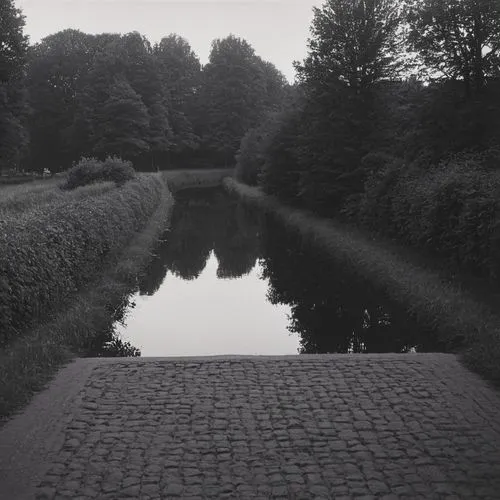 waterweg,moat,north baltic canal,schimanek,langemarck,kanaal,Photography,Black and white photography,Black and White Photography 03