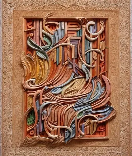 copper frame,art deco frame,wood art,music note frame,wood carving,decorative frame,Common,Common,Natural