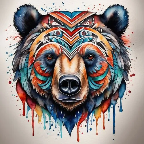 bearlike,great bear,nordic bear,grizzlies,bear,bearse,Illustration,Paper based,Paper Based 24