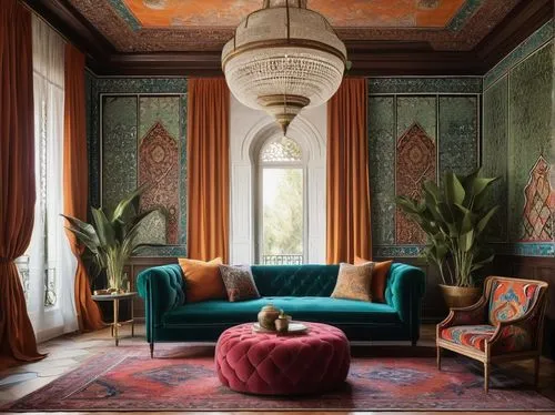 moroccan pattern,interior decor,sitting room,mahdavi,ornate room,persian architecture,royal interior,interior decoration,gournay,interiors,amanresorts,interior design,ottoman,bohemian art,riad,decor,marrakech,opulently,victorian room,salone,Photography,Fashion Photography,Fashion Photography 11