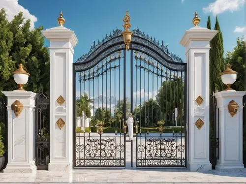 gated,front gate,ornamental dividers,gates,fence gate,metal gate,iron gate,catherine's palace,wood gate,palladianism,heaven gate,entrances,gate,pavlovsk,stone gate,entrada,entranceways,marble palace,gateway,victory gate,Photography,General,Realistic