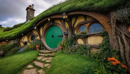 hobbiton,hobbit,fairy door,grass roof,fairy village,jrr tolkien,fairy house,crooked house,dandelion hall,a fairy tale,fairytale,fairy tale castle,green dragon,fairy tale,thatch roof,thatch roofed hose,the threshold of the house,ireland,fairy tales,children's fairy tale,Photography,General,Fantasy