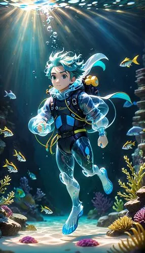 underwater background,mermaid background,scuba,coral guardian,under the sea,under sea,sea-life,aquanaut,aquarium,marine fish,god of the sea,coelacanth,under the water,aqua,ocean background,ocean underwater,underwater fish,diamond tetra,underwater world,the sea maid,Anime,Anime,Cartoon