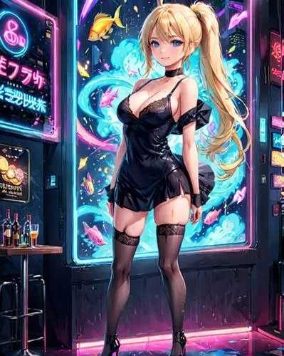 michiru,yang,junko,sena,katsuragi,shinobu,akihabara,gyaru,hatsune miku,atago,barmaid,zeta,akiba,uni,bartender,eri,mari,maetel,valentine background,noir,Anime,Anime,Realistic