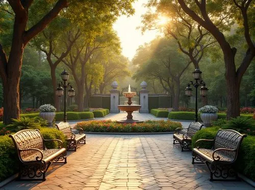 brookgreen,central park,garden of the fountain,city park,chapultepec,walk in a park,urban park,hyang garden,palace garden,lafayette park,soochow university,autumn park,brookgreen gardens,herman park,center park,english garden,bellingrath gardens,the park,centennial park,park bench,Photography,General,Realistic