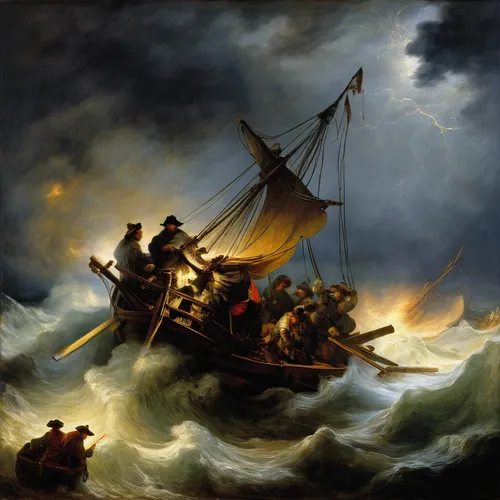 the storm of the invasion,sea storm,maelstrom,el mar,god of the sea,shipwreck,andreas achenbach,noah's ark,fishermen,church painting,joseph turner,rescue workers,seafaring,regatta,the wreck of the ship,the wind from the sea,sloop-of-war,at sea,wherry,biblical narrative characters,Art,Classical Oil Painting,Classical Oil Painting 06