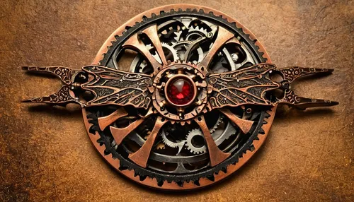 cuckoo clock,door knocker,carved wood,red heart medallion,steampunk gears,head plate,wood carving,hamsa,cuckoo clocks,house key,door key,triquetra,embossed rosewood,ship's wheel,art nouveau frame,red heart medallion on railway,iron door,fairy door,openwork frame,amulet,Illustration,Realistic Fantasy,Realistic Fantasy 13