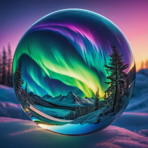 frozen bubble,frozen soap bubble,glass sphere,ice ball,snow globes,snow globe,crystal ball-photography,glass ball,snowglobes,crystal ball,lensball,christmas globe,ice planet,glass painting,swirly orb,prism ball,soap bubble,a ball in the snow,colorful glass,giant soap bubble,Photography,Artistic Photography,Artistic Photography 03