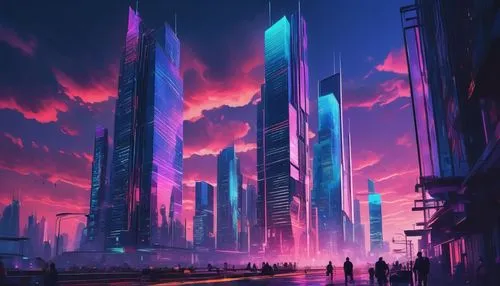 futuristic landscape,cityscape,cybercity,fantasy city,futuristic,cyberpunk,metropolis,cyberworld,colorful city,cybertown,synth,dystopian,dystopias,skyscrapers,vast,cyberia,areopolis,scifi,cyberport,dystopia,Conceptual Art,Daily,Daily 21