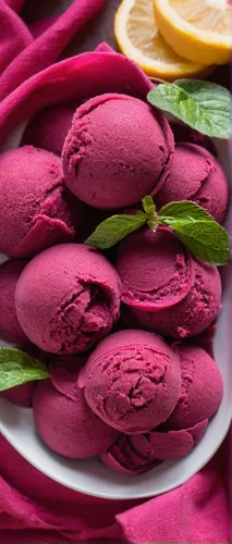 This summer, if all other sorbets have tired you, refresh yourself with this fragrant Rose Beetroot Sorbet. 4 ingredients. Vegan. Gluten Free.,blackcurrant sorbet,pink macaroons,macarons,french macaro