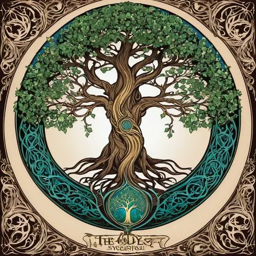 celtic tree,tree of life,gold foil tree of life,arryn,the branches of the tree,alfheim,atlantean,alethiometer,taproot,atreyu,lorien,artress,oaktree,mirkwood,tilia,animist,theaetetus,yggdrasil,asatru,qabalah,Illustration,Retro,Retro 13