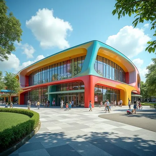 innoventions,school design,gemeentemuseum,emmen,zoetermeer,walt disney center,stadthalle,technopolis,ozeaneum,radboud,hoftheater,forecourts,landestheater,mvrdv,renderings,imageworks,colorful facade,futuroscope,rosmalen,kettunen center,Photography,General,Realistic