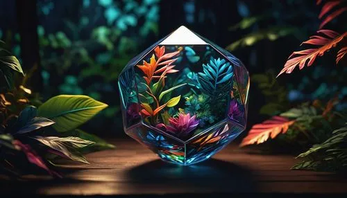 terrarium,colorful glass,crystal glass,prism,glass pyramid,glass vase,faceted diamond,low poly,crystalize,crystal egg,prisms,crystal,glass container,lowpoly,terrariums,perfume bottle,rock crystal,tropical bloom,paraiba,prism ball,Photography,Artistic Photography,Artistic Photography 02