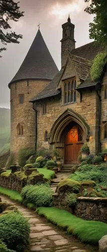 nargothrond,hobbiton,stone house,fairy tale castle,fairytale castle,cotherstone,gatehouses,wiglesworth,tyntesfield,stone houses,shire,eyam,greystone,peak district,ilkley,cotswolds,the threshold of the house,country estate,bradfield,witch's house,Illustration,Retro,Retro 18