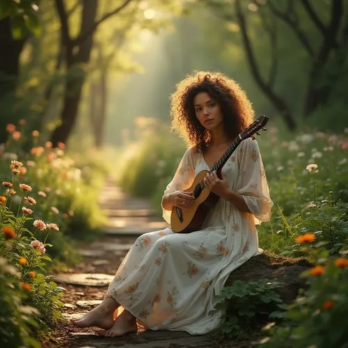 woman playing,classical guitar,folk music,folksinger,woman playing violin,folksongs,songful,chansonnier,violin woman,folksong,violin player,autumn songs,melodious,musician,girl in the garden,countrywoman,serenade,soulfulness,troubadour,lutenist,Photography,General,Realistic