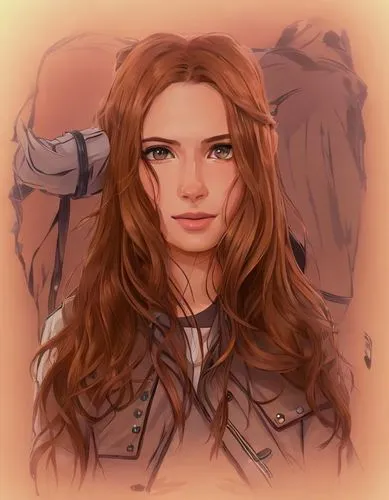 custom portrait,fantasy portrait,digital painting,portrait background,katniss,romantic portrait,vanessa (butterfly),cinnamon girl,girl portrait,autumn icon,cg artwork,nora,clary,cosmetic brush,merida,artemisia,samara,rosa ' amber cover,digital art,rose gold,Common,Common,Japanese Manga