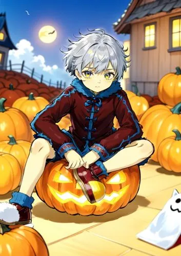 halloween background,garrison,michio,autumn background,halloween banner,halloween wallpaper,Anime,Anime,Traditional