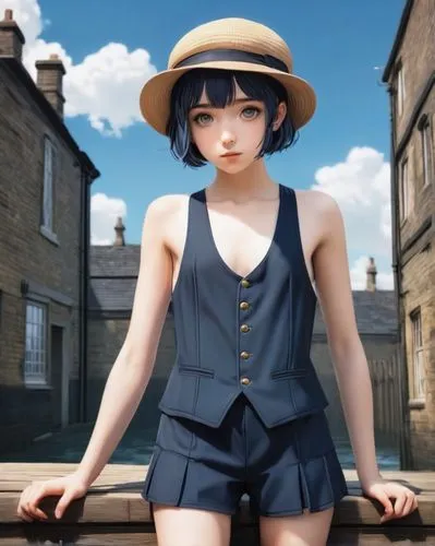 nanako,marinette,mizuhara,sun hat,bowler hat,high sun hat,mock sun hat,ordinary sun hat,straw hat,theorin,sumiala,soejima,xiaolu,yazaki,beret,himawari,anime japanese clothing,mayama,anime 3d,model doll