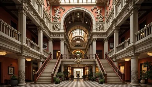 atriums,teylers,wanamaker,entrance hall,hallway,galleria,cochere,atrium,driskill,corridors,venetian hotel,driehaus,royal interior,galleried,the cairo,capitols,harrod,palatial,archly,foyers