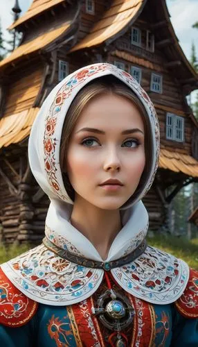 russian folk style,folk costume,orlyk,vasilisa,kazyna,belarussian,kolonics,bosnian,bosniak,mongolian girl,kalinka,folk costumes,belarusian,khutor,narodnaya,suit of the snow maiden,livonian,wallachia,pobeda,ulitsa,Conceptual Art,Fantasy,Fantasy 02