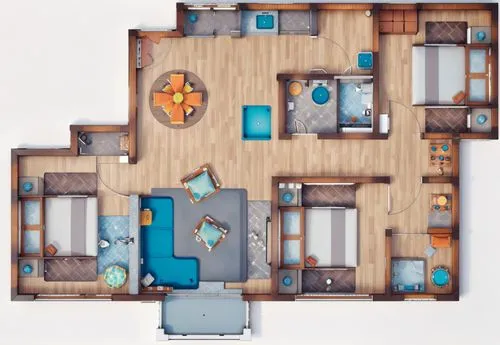 the floor plan shows three beds and two lounges,floorplan home,an apartment,shared apartment,apartment,townhome,floorplans,Anime,Anime,General