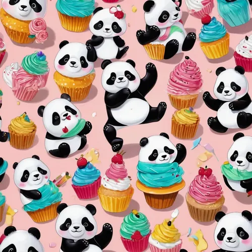 pandas,cupcake background,cupcake pattern,kawaii panda,kawaii panda emoji,pandoro,panda,panda bear,cupcake paper,birthday background,chinese panda,seamless pattern,cupcake non repeating pattern,kawaii animals,pandabear,little panda,panda face,whimsical animals,cupcakes,round kawaii animals,Unique,3D,Garage Kits