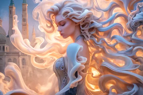 thingol,the snow queen,burning hair,silmarillion,rapunzel,celestina,allura,gondolin,seregil,galadriel,white rose snow queen,flame spirit,gothel,finrod,patronus,sigyn,amalthea,elsa,merida,celeborn