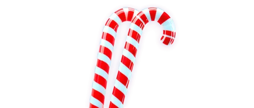 Candy cane, striped pattern, red and white colors, glossy surface, sparkles, curved shape, festive atmosphere, close-up shot, shallow depth of field, soft focus, warm lighting, PNG with transparent ba