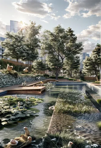 landscape design sydney,landscape designers sydney,artificial island,artificial islands,urban park,landscape plan,wetland,garden design sydney,sake gardens,heart of love river in kaohsiung,3d rendering,pond plants,wetlands,riverbank,virtual landscape,riparian zone,herman park,lotus pond,daecheong lake,nature garden