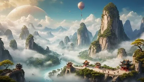 fantasy landscape,fantasy picture,fantasy world,3d fantasy,mushroom landscape,mountain world,fairy world,fantasy art,cartoon video game background,mountainous landscape,landscape background,bird kingdom,tigers nest,dreamlands,world digital painting,fantasy city,dream world,terraformed,wonderlands,high landscape,Photography,General,Cinematic