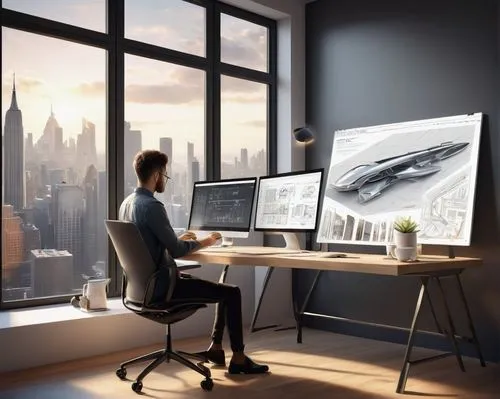 graphics tablet,softimage,modern office,working space,3d rendering,computer workstation,creative office,illustrator,autodesk,blur office background,fractal design,deskjet,computer monitor,workstations,man with a computer,deskpro,new concept arms chair,graphic design studio,world digital painting,computer graphics,Illustration,Abstract Fantasy,Abstract Fantasy 22