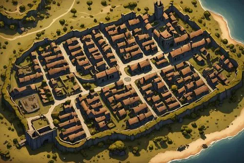 escher village,medieval town,knight village,town planning,villages,township,ancient city,boardinghouses,blockhouses,fishing village,skyscraper town,avernum,harborfront,townships,rivertown,bogart village,townsite,settlement,peninsula,blocks of houses,Conceptual Art,Fantasy,Fantasy 09