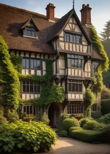 agecroft,gregynog,cecilienhof,wightwick,elizabethan manor house,tylney,chartwell,rufford,dumanoir,maplecroft,marylhurst,gawsworth,shrewsbury,woldingham,nonsuch,briarcliff,timbered,england,chequers,tudor,Art,Classical Oil Painting,Classical Oil Painting 14